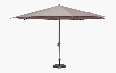 Platinum Riva 3.5m Taupe Round Parasol with 25kg Base -18-120-TA / 18-205-25 1
