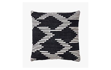 Pacific Lifestyle Indoor/Outdoor Black Chevron Scatter Cushion-18-714-KB-WH 1