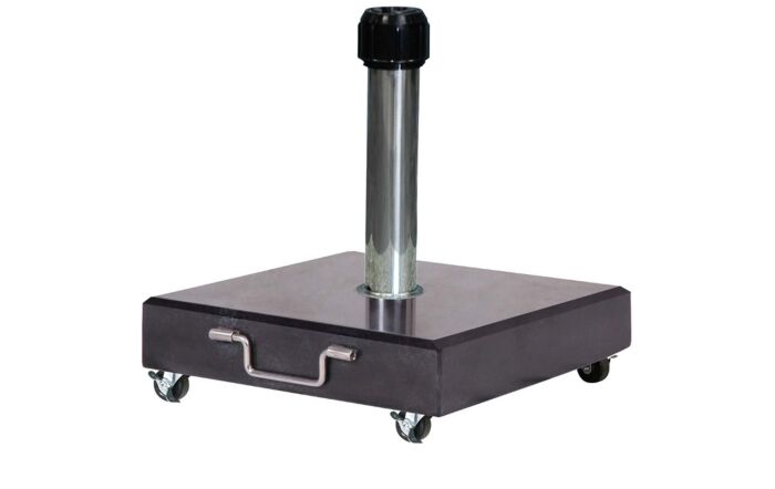 Platinum Riva Taupe 3 Metre Parasol with 40kg Wheeled Base-18-119-TA-18-123