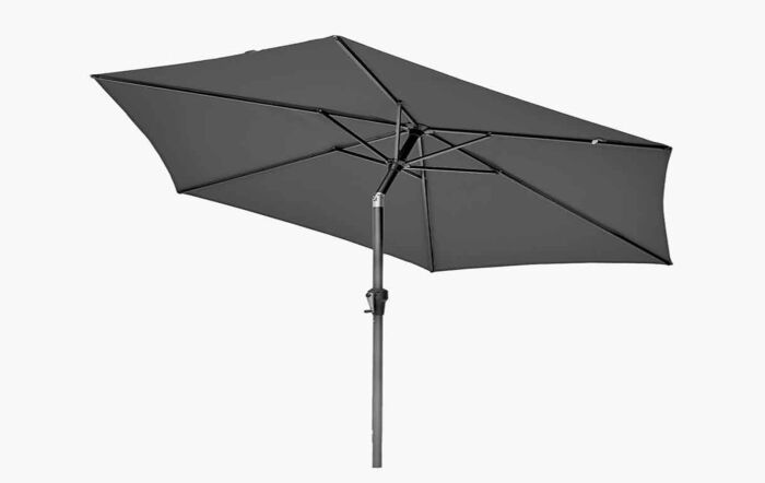 Platinum Riva Anthracite 2.5m Round Parasol with 25kg Base -18-118-GY 18-205-25