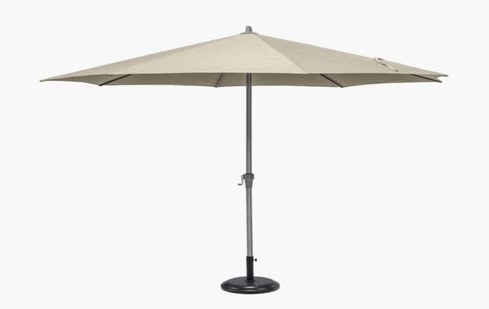 Platinum Riva 3.5m Champagne Round Parasol with 25kg Base -18-120-CH-1 // 18-205-25