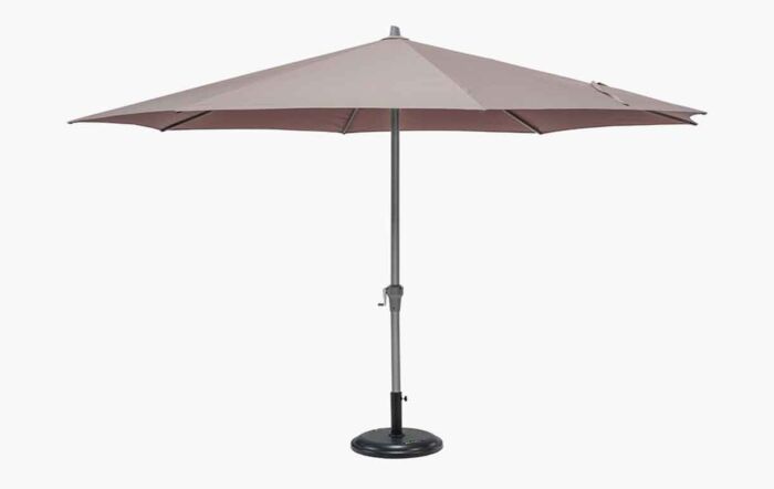 Platinum Riva 3.5m Taupe Round Parasol with 25kg Base -18-120-TA / 18-205-25