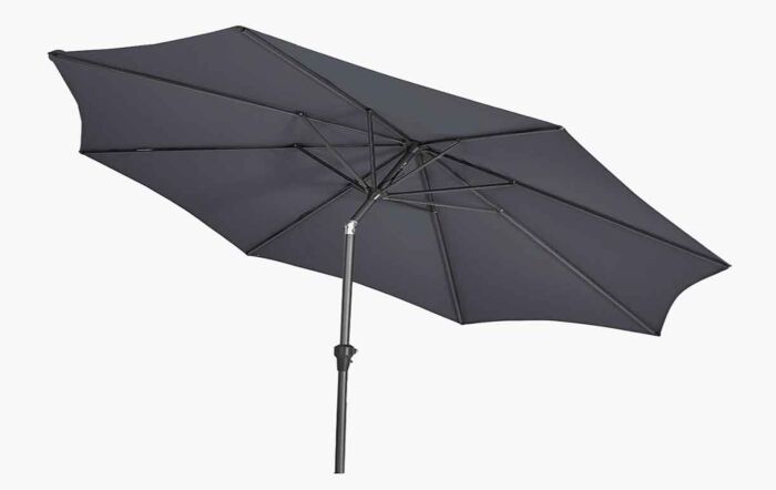 Platinum 3m Round Anthracite Parasol with 25kg Concrete Base-18-119-GY // 18-205-25 1