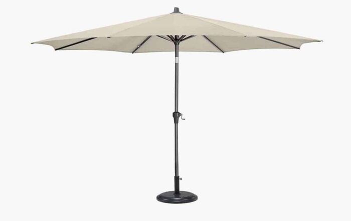 Platinum Riva 3m Round Champagne Parasol with 25kg Base-18-119-CH / 18-205-25