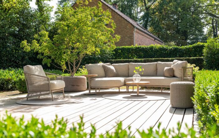 4 Seasons Outdoor Sardinia Garden Lounge Set & Volta Tables-214041/42/60/61/213936-1