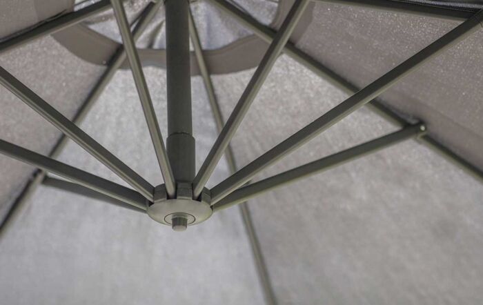 Bramblecrest Gloucester Round 3 Metre Parasol Grey - includes FREE COVER-X20PP30R1