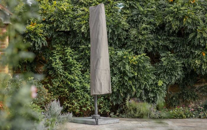 Bramblecrest Lichfield 2.7m Square Parasol with Granite Base & Protective Cover - Sand-X18PG27SQ1