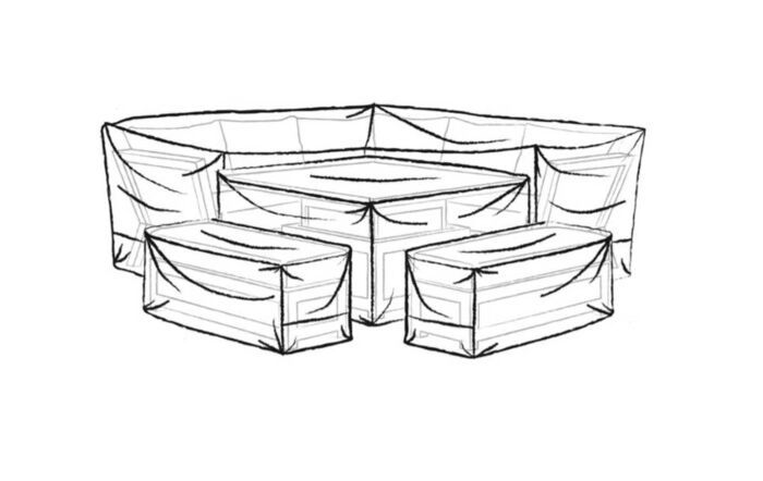 Bramblecrest Tuscan Square Corner with Dual Height Table Covers-CVALSSU2 1