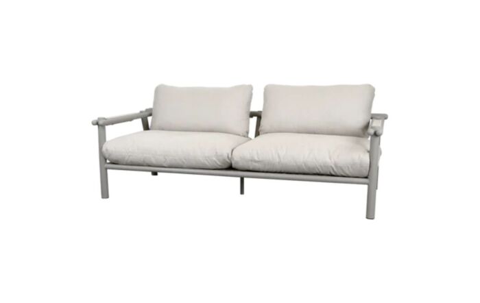 Cane-Line Sticks Taupe Aluminium Outdoor Lounge Set - Sand-55812AT-55812YS92-54812AT-54812YS92