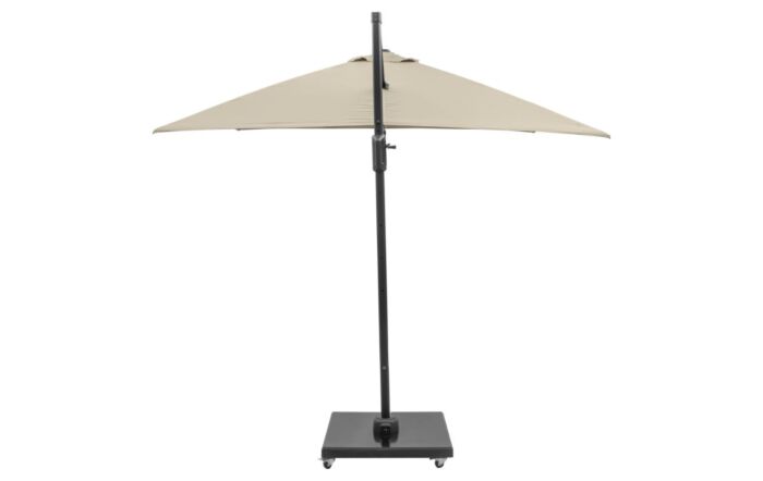 Platinum Champagne Challenger T2 3mt Square Free Arm Parasol With 90kg Wheeled Base-18-148-CH& 18-125