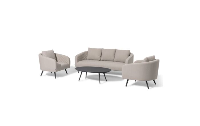 Maze Ambition 3 Seat Garden Sofa Set - Oatmeal-FB-AMB-3SS-OT