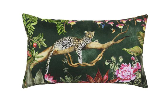 Furn. Leopard Forest Rectangular Outdoor Scatter Cushion