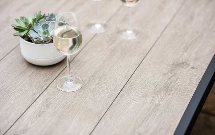 Bramblecrest Mauritius Two Seater Garden Sofa Set with Coffee Table - Grey -ARMASS1