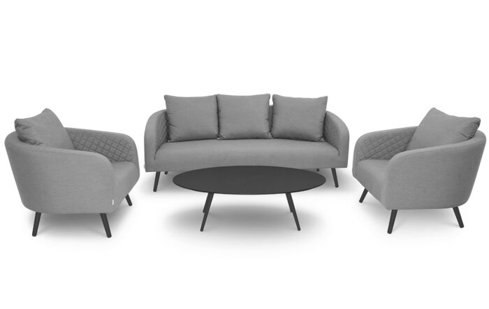 Maze Ambition Three Seat Garden Sofa Furniture Set - Flanelle -FB-AMB-3SS-FL