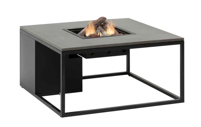 Pacific Lifestyle Cosiloft 100cm Black and Grey Stone Effect Firepit