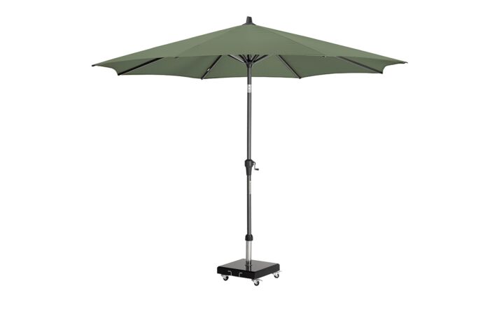 Platinum Riva 3m Round Olive Parasol With 40kg Wheeled Base -18-119-OL 18-123 1