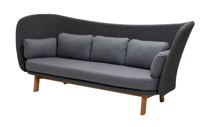 Cane-Line Garden Nest Chair and Peacock Large Wing Sofa Set-57421USL