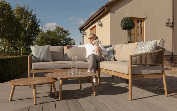 Maze Porto Garden Corner Lounge Set-PORTO-CSS-SS