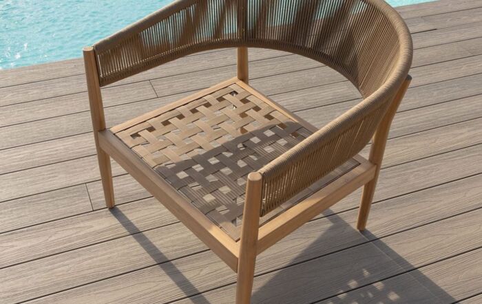 Maze Porto 2 Seat Garden Sofa Set - Sandstone-PORTO-2SLS-SS