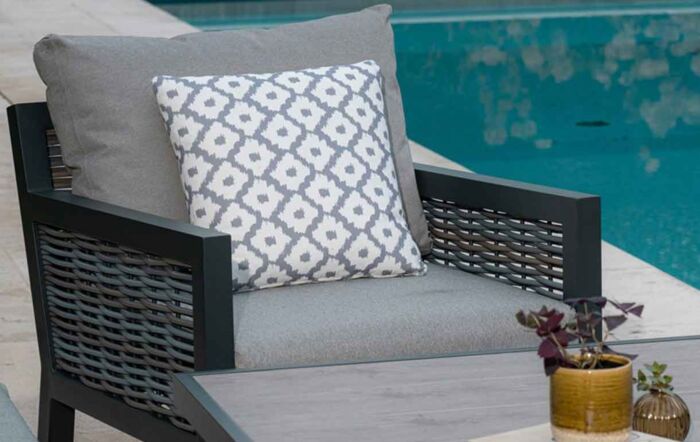 Bramblecrest Portofino Adjustable Three Seat Garden Sofa Set - Grey-X21APTRCDT2