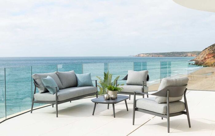 Alexander Rose Rimini Garden Sofa Set - Grey-9934