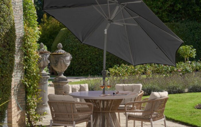 Platinum Riva Anthracite 3 Metre Parasol-18-119-GY