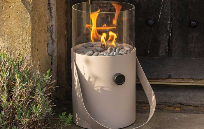 Pacific Lifestyle Taupe Cosiscoop Fire Lantern