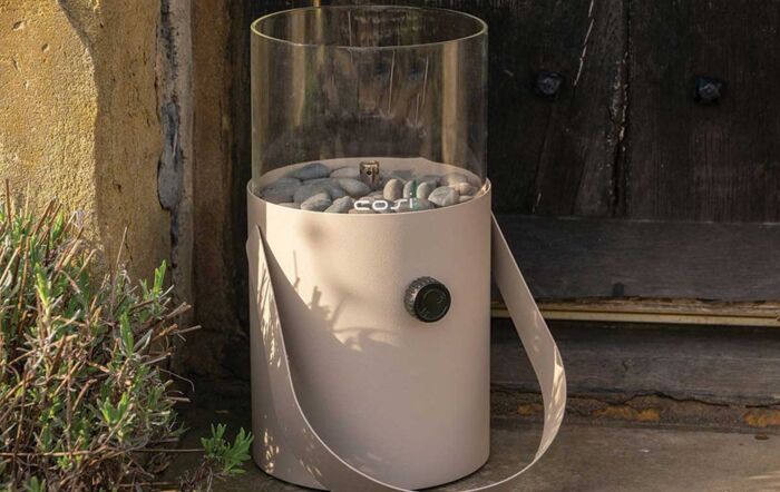 Pacific Lifestyle Taupe Cosiscoop Fire Lantern-SKU: 18-505-TA