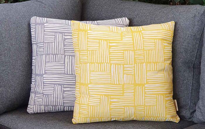 Bramblecrest Grey Wicker Square Scatter Cushion-UGLSC2