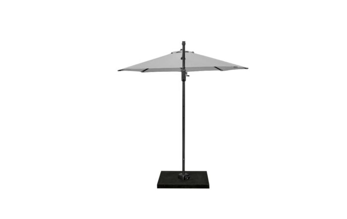 Platinum Luna Grey Voyager T1 3m Round Free Arm Parasol With 90kg Wheeled Base-18-303-LU & 18-125