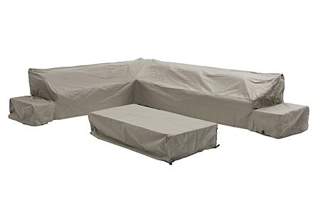 Bramblecrest Vilamoura Rectangle Modular Sofa & Coffee Table Set Cover-Khaki