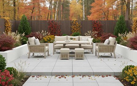 JB Furniture Conrad Three Seat Adjustable Garden Sofa Set - Latte