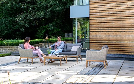 Pacific Lifestyle Larissa Outdoor Lounge Set - Light Kubu Grey