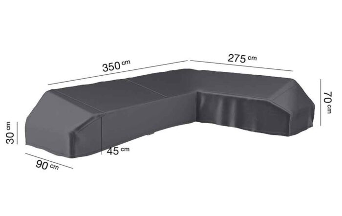 Aerocover Left Hand Platform 350x275x90x30cm