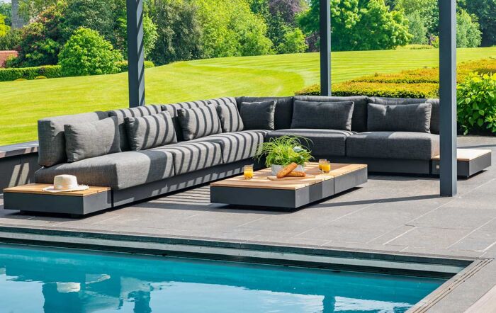 4 Seasons Outdoor Ibiza Large Corner Set with Coffee & Side Table 