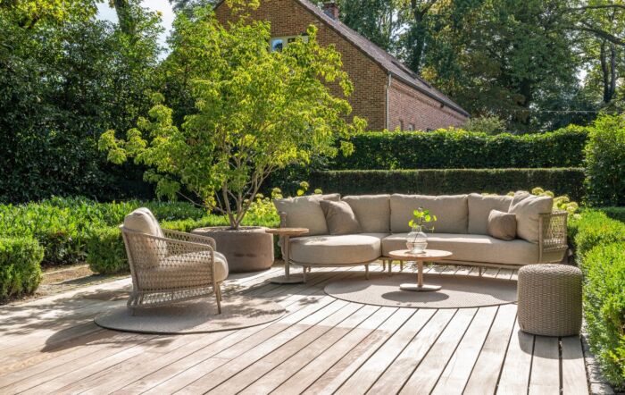 4 Seasons Outdoor Sardinia Garden Lounge Set & Volta Tables