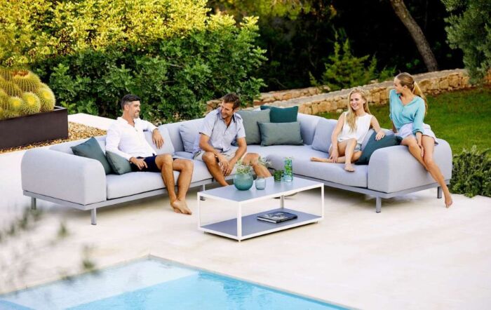 Cane-Line Space Large Corner Outdoor Sofa Set