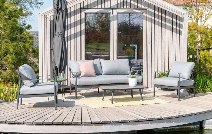 Alexander Rose Rimini Garden Sofa Set - Grey