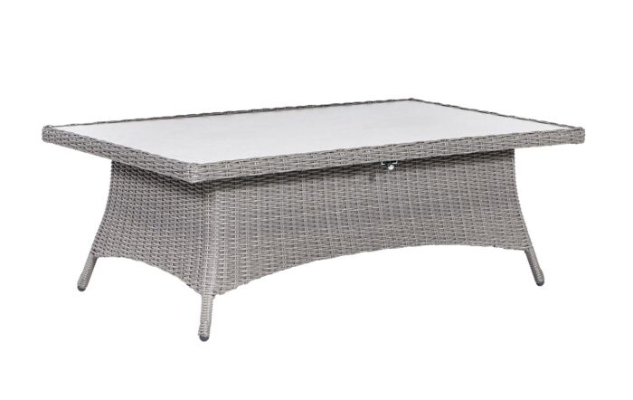 Pacific Lifestyle Barbados Corner Garden Set Long Right with Ceramic Top - Slate Grey
