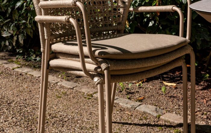 4 Seasons Outdoor Barista Rope Garden Stacking Chair