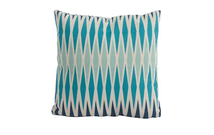 Bramblecrest Square Harlequin Blue Scatter Cushion