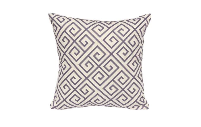 Bramblecrest Cocoa Greek Key Square Scatter Cushion