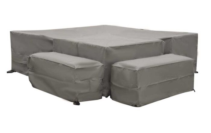 Bramblecrest Tuscan Square Corner with Dual Height Table Covers