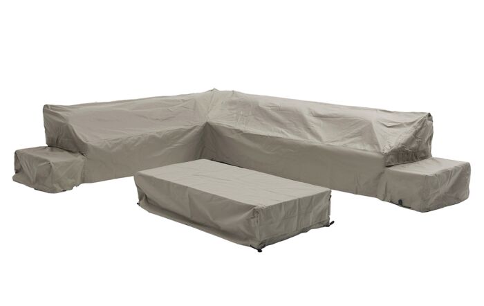 Bramblecrest Vilamoura Rectangle Modular Sofa & Coffee Table Set Cover-Khaki