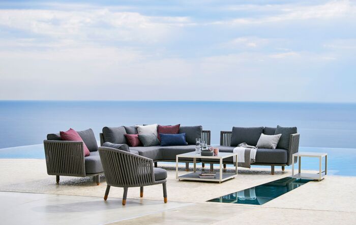 Cane-Line Moments Rope Large Corner Sofa