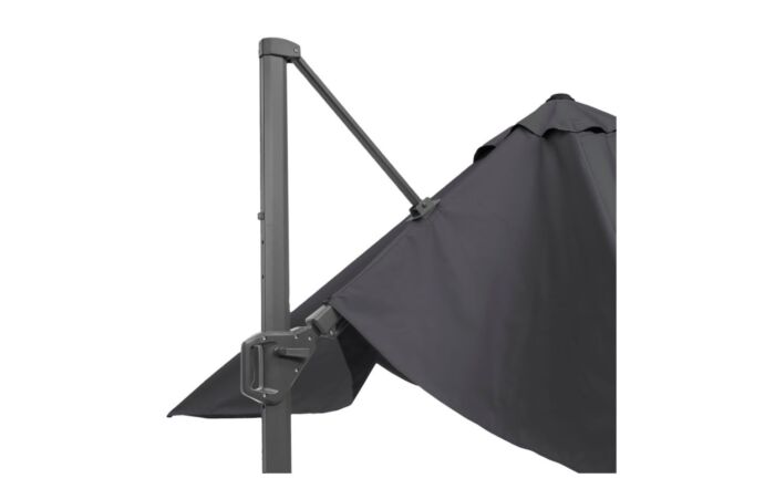 Platinum Challenger Anthracite T2 3.5 x 2.6m Rectangular Free Arm Parasol With 90kg Wheeled Base
