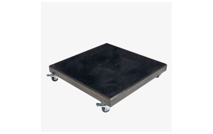 Platinum Challenger Champagne T2 3.5 x 2.6 mt Rectangular Free Arm Parasol With 90kg Wheeled Base