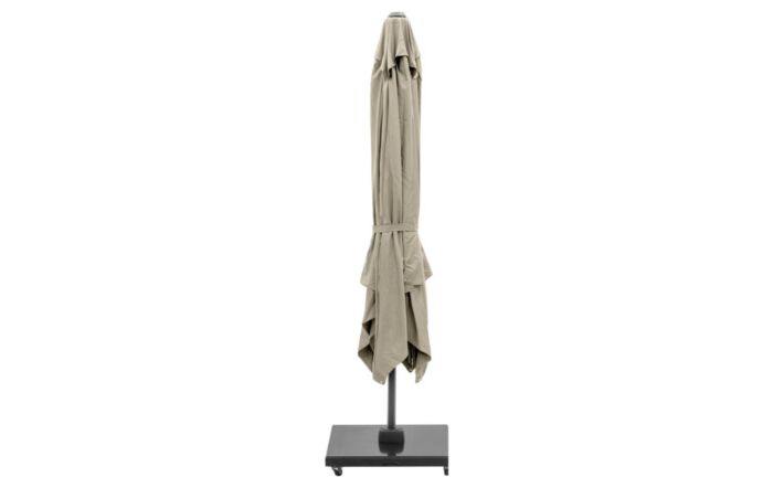 Platinum Champagne Challenger T2 3mt Square Free Arm Parasol With 90kg Wheeled Base