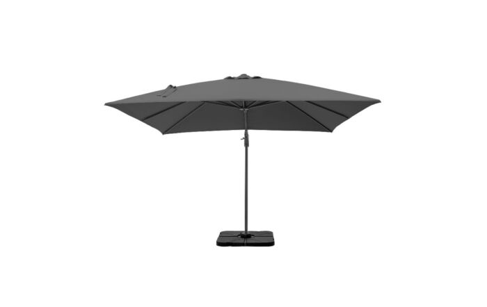 Platinum Challenger Anthracite T2 3 mt Square Parasol With 90 kg Wheeled Base