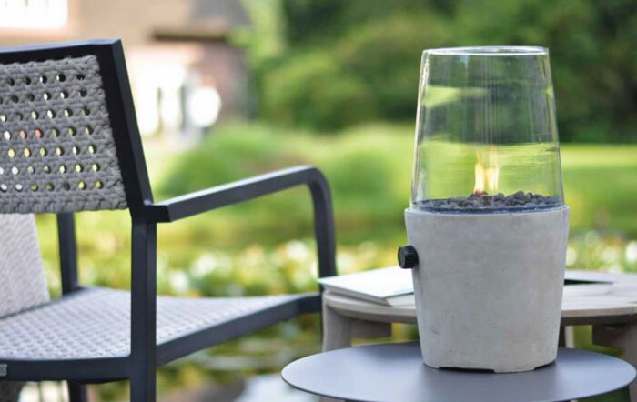 Pacific Lifestyle Grey Cosicement Fire Lantern